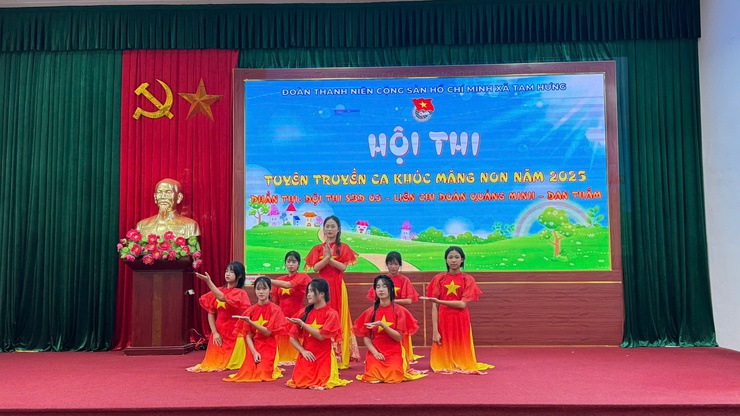 Hội thi "Tuyên truyền ca khúc Măng non" - Sân chơi bổ ích cho thiếu nhi, khẳng định vai trò của tuổi trẻ- Ảnh 1.