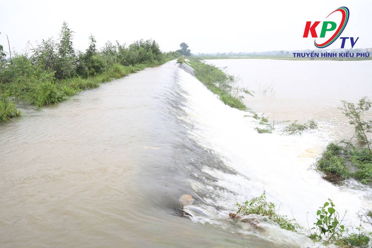 Mực nước sông Tích dâng cao trên mức báo động 3; Xã Kiều Phú ráo riết thực hiện các phương án phòng chống thiên tai - Ảnh 6.