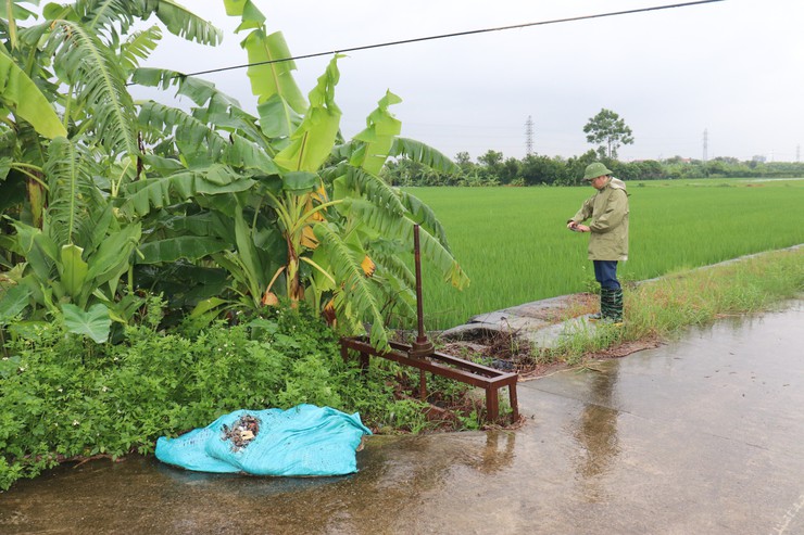 Lãnh đạo UBND xã Thuận An kiểm tra tình hình úng ngập do ảnh hưởng bão số 5- Ảnh 4.