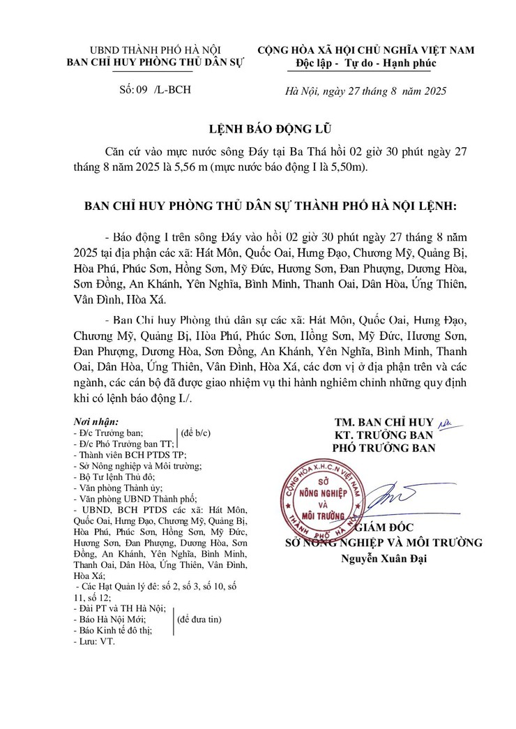 LỆNH BÁO ĐỘNG LŨ- Ảnh 1.