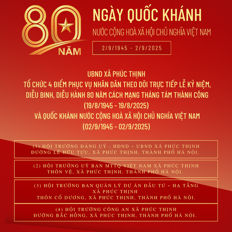 Ngày 22 tháng 8 năm 2025, UBND xã Phúc Thịnh ban hành Công văn số 265/UBND-VHXH- Ảnh 1.