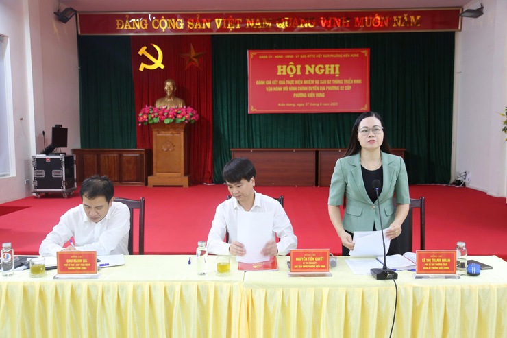 Phường Kiến Hưng đánh giá kết quả thực hiện nhiệm vụ sau 02 tháng triển khai vận hành chính quyền địa phương 02 cấp- Ảnh 1.