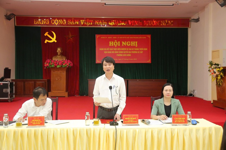 Phường Kiến Hưng đánh giá kết quả thực hiện nhiệm vụ sau 02 tháng triển khai vận hành chính quyền địa phương 02 cấp- Ảnh 3.