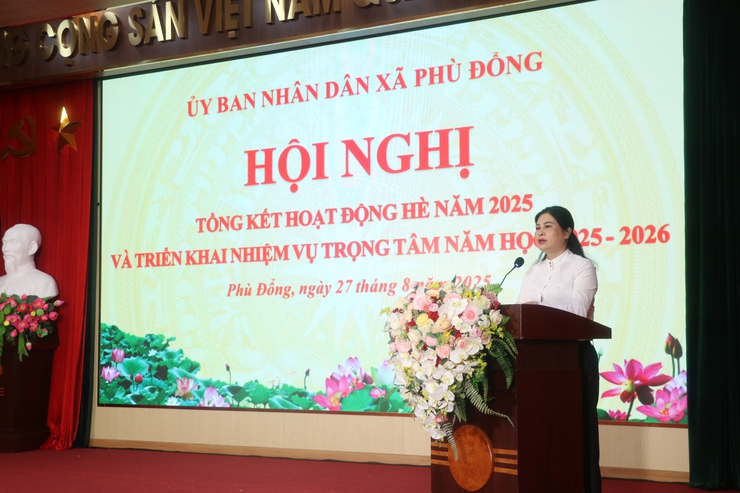 UBND xã Phù Đổng tổ chức hội nghị tổng kết hoạt động Hè năm 2025- Ảnh 4.