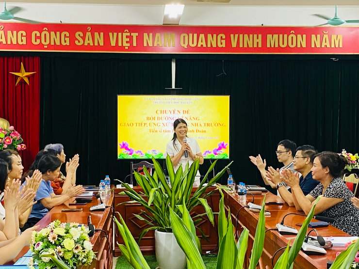 Trường Tiểu học Đại Kim tổ chức chuyên đề "Bồi dưỡng kĩ năng giao tiếp, ứng xử trong nhà trường"- Ảnh 3.
