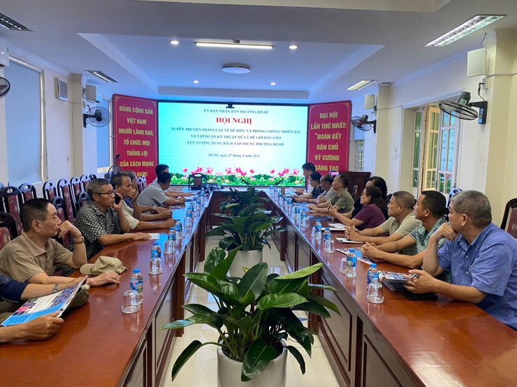 Bồ Đề tổ chức tập huấn nâng cao kiến thức, kỹ năng phòng chống thiên tai cho lực lượng xung kích cơ sở- Ảnh 1.