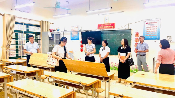 THƯỜNG TRỰC HĐND XÃ SÓC SƠN KHẢO SÁT VIỆC TRIỂN KHAI NHIỆM VỤ NĂM HỌC 2025 - 2026 - Ảnh 3.