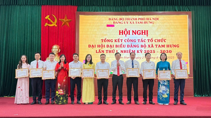 Xã Tam Hưng tổng kết công tác tổ chức Đại hội đại biểu Đảng bộ xã lần thứ I, nhiệm kỳ 2025 – 2030- Ảnh 6.