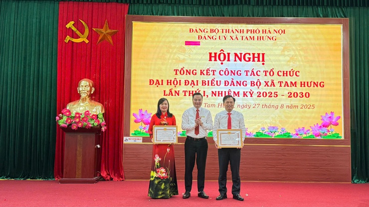 Xã Tam Hưng tổng kết công tác tổ chức Đại hội đại biểu Đảng bộ xã lần thứ I, nhiệm kỳ 2025 – 2030- Ảnh 5.