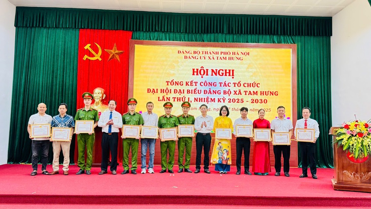 Xã Tam Hưng tổng kết công tác tổ chức Đại hội đại biểu Đảng bộ xã lần thứ I, nhiệm kỳ 2025 – 2030- Ảnh 7.