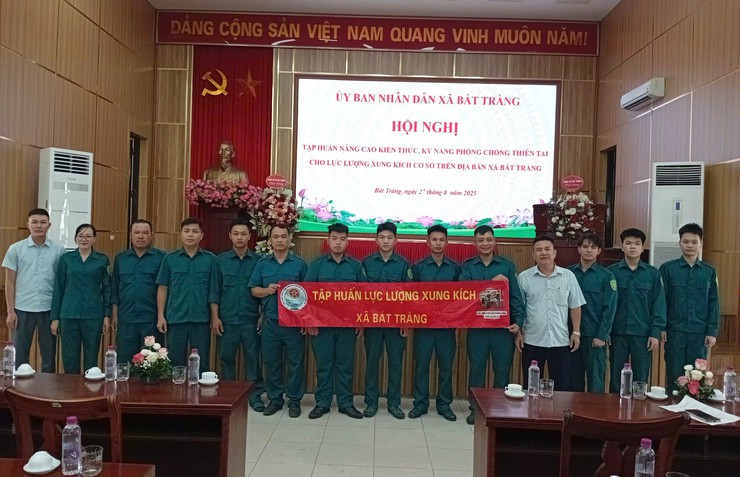 Bát Tràng tập huấn nâng cao kiến thức, kỹ năng phòng chống thiên tai cho lực lượng xung kích cơ sở- Ảnh 2.