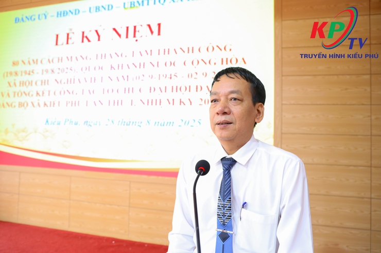 Xã Kiều Phú tổ chức Lễ kỷ niệm 80 năm Cách mạng tháng Tám thành công, Quốc khánh 2/9 và Tổng kết công tác tổ chức Đại hội đại biểu Đảng bộ xã lần thứ I, nhiệm kỳ 2025 – 2030.- Ảnh 3.