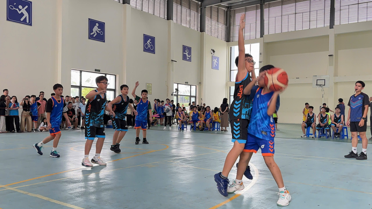 Trường THCS Linh Đàm tổ chức thành công giải bóng rổ học sinh 3x3 - Ảnh 5.