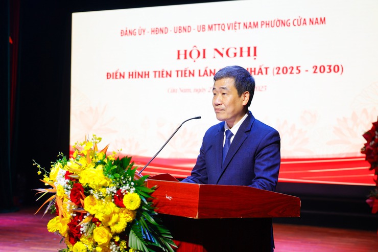 PHƯỜNG CỬA NAM: TỔ CHỨC HỘI NGHỊ ĐIỂN HÌNH TIÊN TIẾN PHƯỜNG LẦN THỨ NHẤT, GIAI ĐOẠN 2025 - 2030- Ảnh 2.