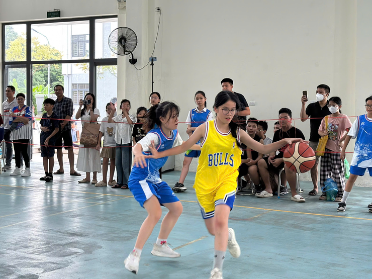 Trường THCS Linh Đàm tổ chức thành công giải bóng rổ học sinh 3x3 - Ảnh 6.