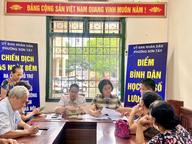 Sơn Tây thành lập 3Tổ Bình dân học vụ số lưu động trên địa bàn phường- Ảnh 2.