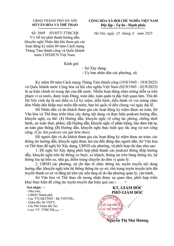 Hướng dẫn, khuyến nghị nhân dân khi tham gia các hoạt động kỷ niệm 80 năm Cách mạng tháng Tám thành công và Quốc khánh nước Cộng hòa - Xã hội Chủ nghĩa Việt Nam (02/9/1945-02/9/2025)- Ảnh 1.