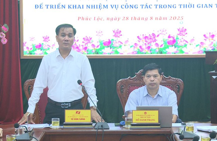 Thường trực HĐND xã Phúc Lộc tổ chức Hội nghị giao ban với các Ban, Tổ đại biểu HĐND xã để triển khai nhiệm vụ công tác trong thời gian tới- Ảnh 1.