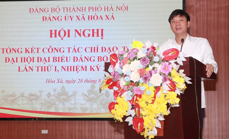 Đảng uỷ xã Hòa Xá tổng kết công tác chỉ đạo, tổ chức Đại hội đại biểu lần thứ I, nhiệm kỳ 2025 – 2030- Ảnh 2.