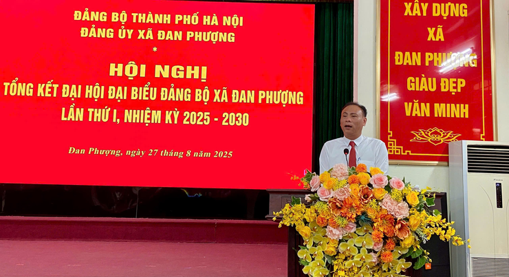 Đảng ủy xã Đan Phượng tổng kết công tác Đại hội Đảng bộ xã lần thứ I, nhiệm kỳ 2025-2030.- Ảnh 4.