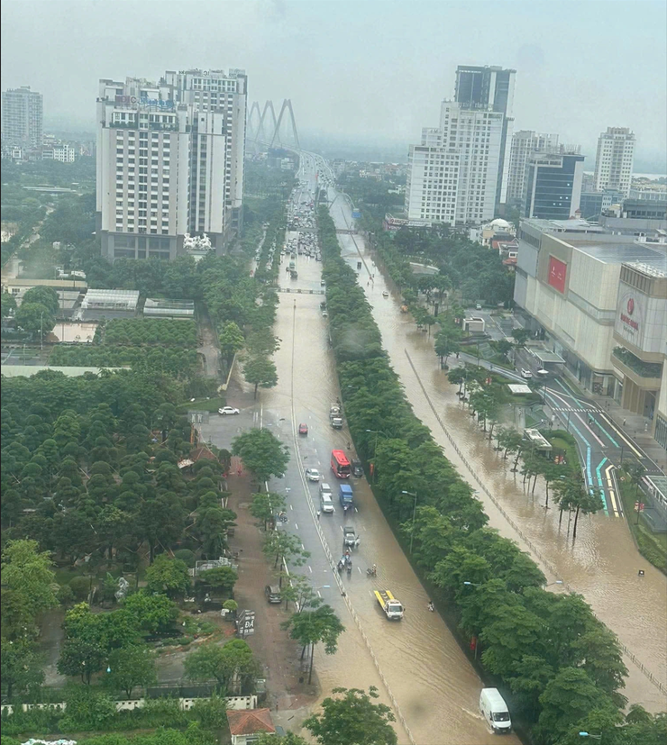 Vì sao khu đô thị siêu sang Ciputra, đường Võ Chí Công hay bị ngập nặng?- Ảnh 1.