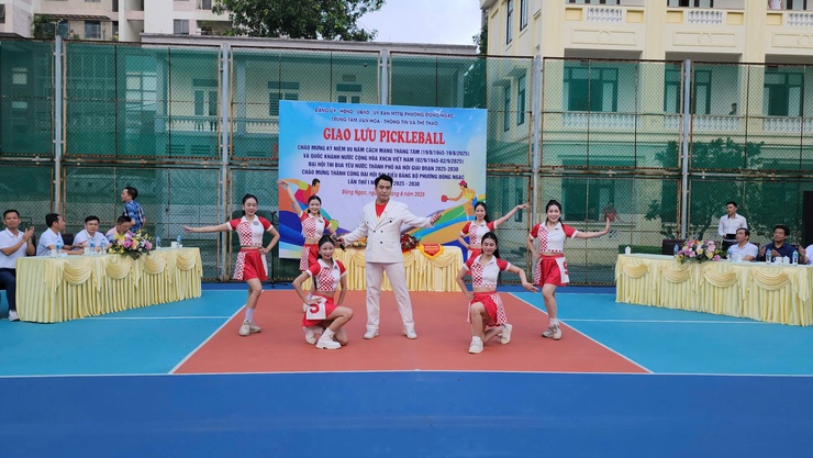PHƯỜNG ĐÔNG NGẠC TỔ CHỨC GIAO LƯU PICKLEBALL CHÀO MỪNG 80 CÁCH MẠNG THÁNG TÁM VÀ QUỐC KHÁNH (02/9/1945-02/9/2025); CHÀO MỪNG THÀNH CÔNG ĐẠI HỘI ĐẠI BIỂU ĐẢNG BỘ PHƯỜNG ĐÔNG NGẠC LẦN THỨ I, NHIỆM KỲ 2025 - 2030- Ảnh 3.