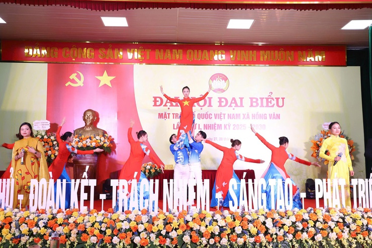 Đại hội Đại biểu Mặt trận Tổ quốc Việt Nam xã Hồng Vân lần thứ I, nhiệm kỳ 2025 - 2030 - Ảnh 1.