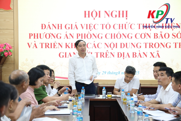 UBND xã Kiều Phú tổ chức hội nghị đánh giá công tác ứng phó phòng chống bão số 5 và triển khai nhiệm vụ trọng tâm trong thời gian tới- Ảnh 14.