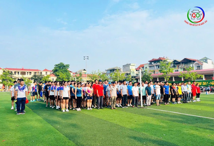 Gần 300 vận động viên xã Quốc Oai tham gia giải Thể thao chào mừng Cách mạng Tháng Tám và Quốc khánh 2/9- Ảnh 2.