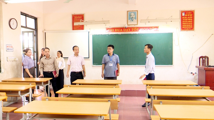 Ban Văn hóa – xã hội HĐND xã giám sát công tác tuyển sinh  và cơ sở vật chất tại các trường trên địa bàn- Ảnh 7.