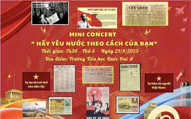Trường Tiểu học Thị trấn Quốc Oai A tưng bừng kỷ niệm 80 năm cách mạng tháng tám và quốc khánh 2/9: “Hãy yêu nước theo cách của bạn”- Ảnh 8.