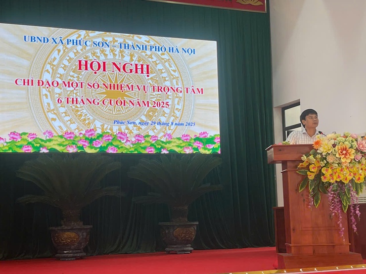 XÃ PHÚC SƠN TỔ CHỨC HỘI NGHỊ CHỈ ĐẠO MỘT SỐ NHIỆM VỤ TRỌNG TÂM 6 THÁNG CUỐI NĂM 2025- Ảnh 3.