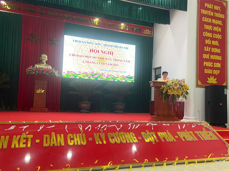 XÃ PHÚC SƠN TỔ CHỨC HỘI NGHỊ CHỈ ĐẠO MỘT SỐ NHIỆM VỤ TRỌNG TÂM 6 THÁNG CUỐI NĂM 2025- Ảnh 4.