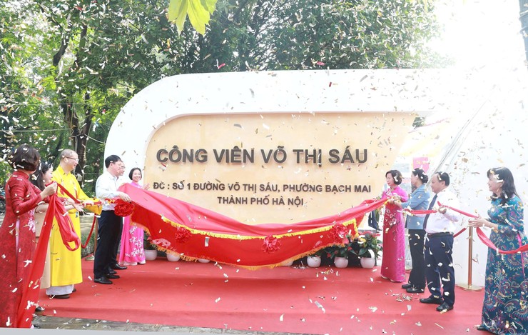 Chính thức đổi tên Công viên Tuổi trẻ Thủ đô thành Công viên Võ Thị Sáu- Ảnh 2.