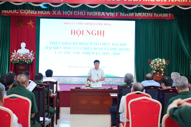 Hội CCB xã Phù Đổng triển khai kế hoạch tổ chức Đại hội Đại biểu Hội CCB xã Phù Đổng lần thứ VIII, nhiệm kỳ 2025- 2030- Ảnh 2.