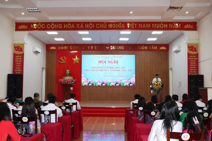 Xã Phú Nghĩa: Tổng kết năm học 2024-2025, triển khai nhiệm vụ năm học 2025-2026- Ảnh 3.