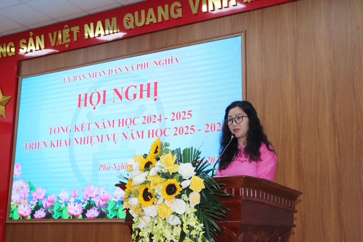 Xã Phú Nghĩa: Tổng kết năm học 2024-2025, triển khai nhiệm vụ năm học 2025-2026- Ảnh 4.