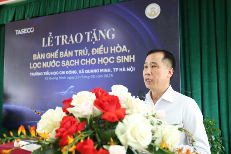 Tập đoàn Taseco tài trợ cơ sở vật chất phục vụ bán trú học đường trị giá 1,66 tỷ đồng cho trường Tiểu học Chi Đông- Ảnh 5.