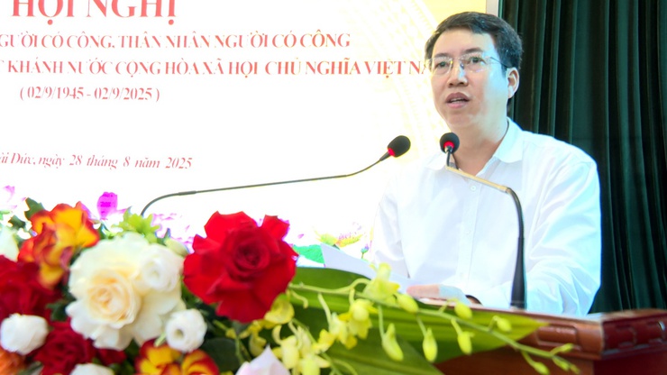 Hội nghị tri ân người có công tại Hoài Đức nhân kỷ niệm 80 năm Quốc Khánh 2/9- Ảnh 2.