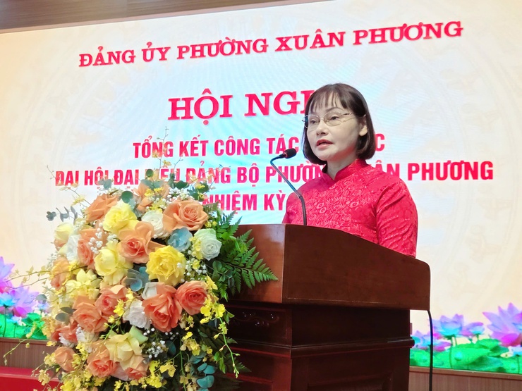 Đảng uỷ phường Xuân Phương tổ chức Hội nghị tổng kết công tác tổ chức Đại hội đại biểu Đảng bộ phường Xuân phương lần thứ I, nhiệm kỳ 2025 - 2030- Ảnh 3.