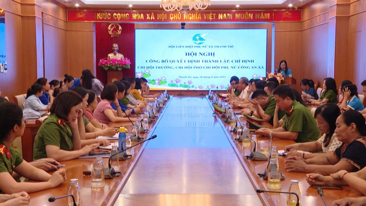 HỘI NGHỊ CÔNG BỐ CÁC QUYẾT ĐỊNH THÀNH LẬP CHI ĐOÀN, CHI HỘI PHỤ NỮ VÀ HỘI ĐỒNG ĐỘI XÃ THANH TRÌ- Ảnh 2.