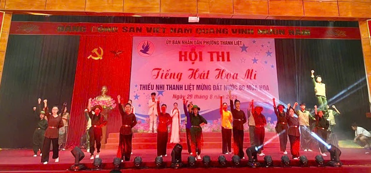 Phường Thanh Liệt: Hội thi “Tiếng hát Họa mi” với chủ đề Thiếu nhi Thanh Liệt mừng đất nước 80 mùa hoa- Ảnh 4.