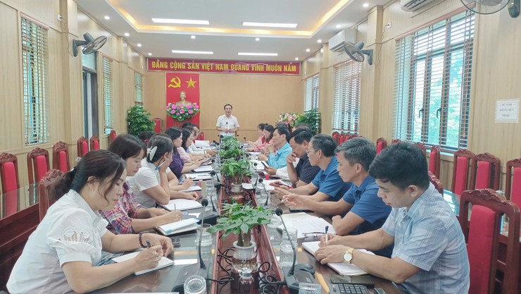 TRUNG GIÃ TRIỂN KHAI  CÔNG TÁC CHUẨN BỊ NĂM HỌC MỚI.- Ảnh 1.
