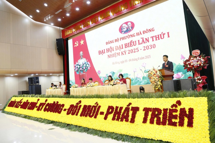 Đảng bộ phường Hà Đông tổ chức phiên trù bị Đại hội đại biểu Đảng bộ phường lần thứ I, nhiệm kỳ 2025–2030- Ảnh 3.