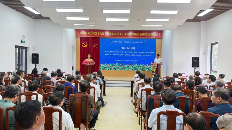 Tập huấn, triển khai các biện pháp phòng chống dịch bệnh trên địa bàn phường Nghĩa Đô trong tình hình mới- Ảnh 2.