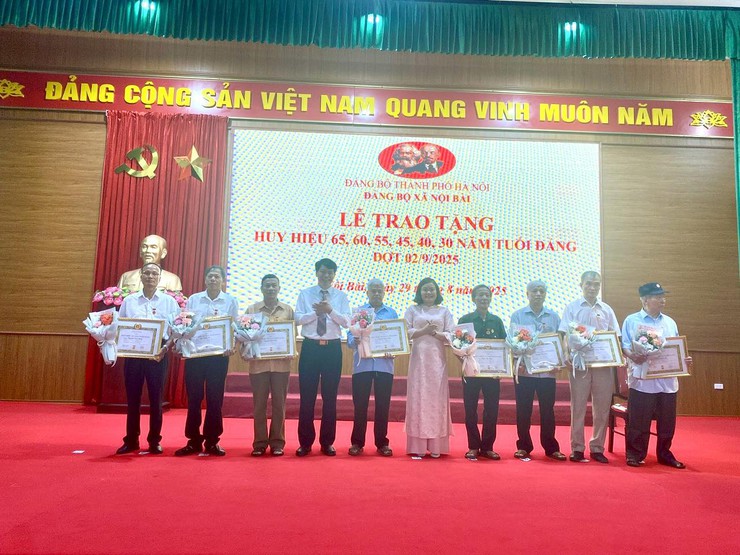 55 ĐẢNG VIÊN ĐẢNG BỘ XÃ NỘI BÀI ĐƯỢC TRAO TẶNG, TRUY TẶNG HUY HIỆU ĐẢNG ĐỢT 2/9- Ảnh 4.