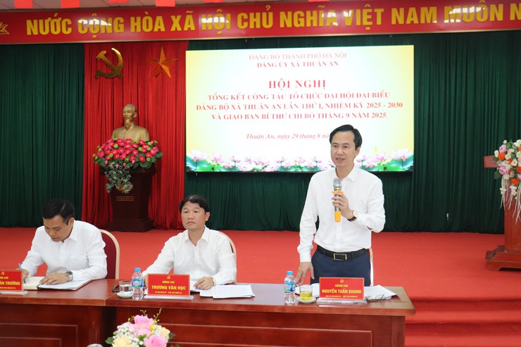 Đảng bộ xã Thuận An tổng kết công tác tổ chức Đại hội Đại biểu lần thứ I, nhiệm kỳ 2025 - 2030- Ảnh 3.