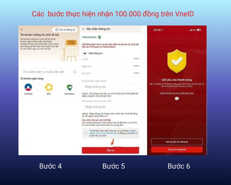 Hướng dẫn NHẬN QUÀ TẾT ĐỘC LẬP - QUỐC KHÁNH 2/9/2025 qua tài khoản ngân hàng và VNeID- Ảnh 5.