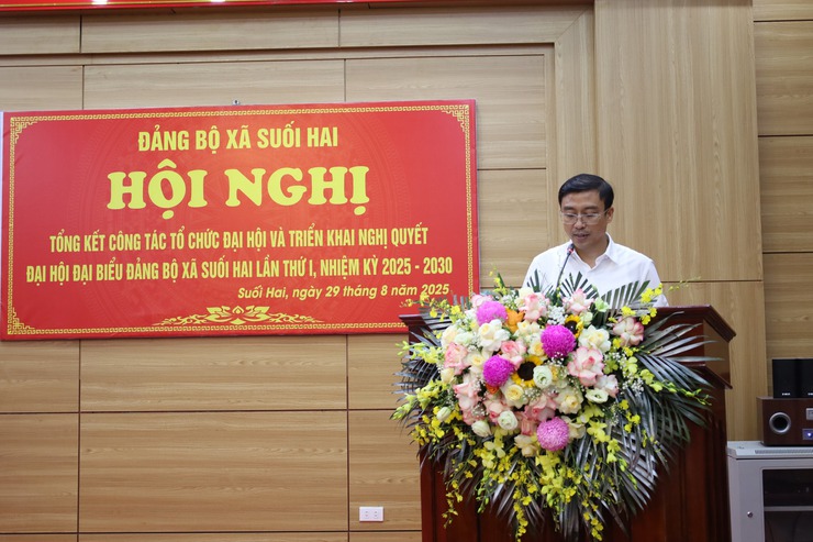 Xã Suối Hai tổng kết công tác tổ chức Đại hội và triển khai Nghị quyết Đại hội Đảng bộ xã Suối Hai lần thứ I, nhiệm kỳ 2025 -2030- Ảnh 3.