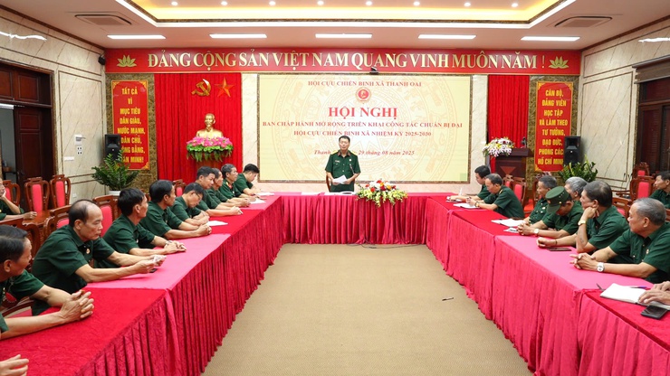HỘI CỰU CHIẾN BINH XÃ THANH OAI TRIỂN KHAI CÔNG TÁC CHUẨN BỊ ĐẠI HỘI ĐIỂM NHIỆM KỲ 2025 – 2030- Ảnh 1.
